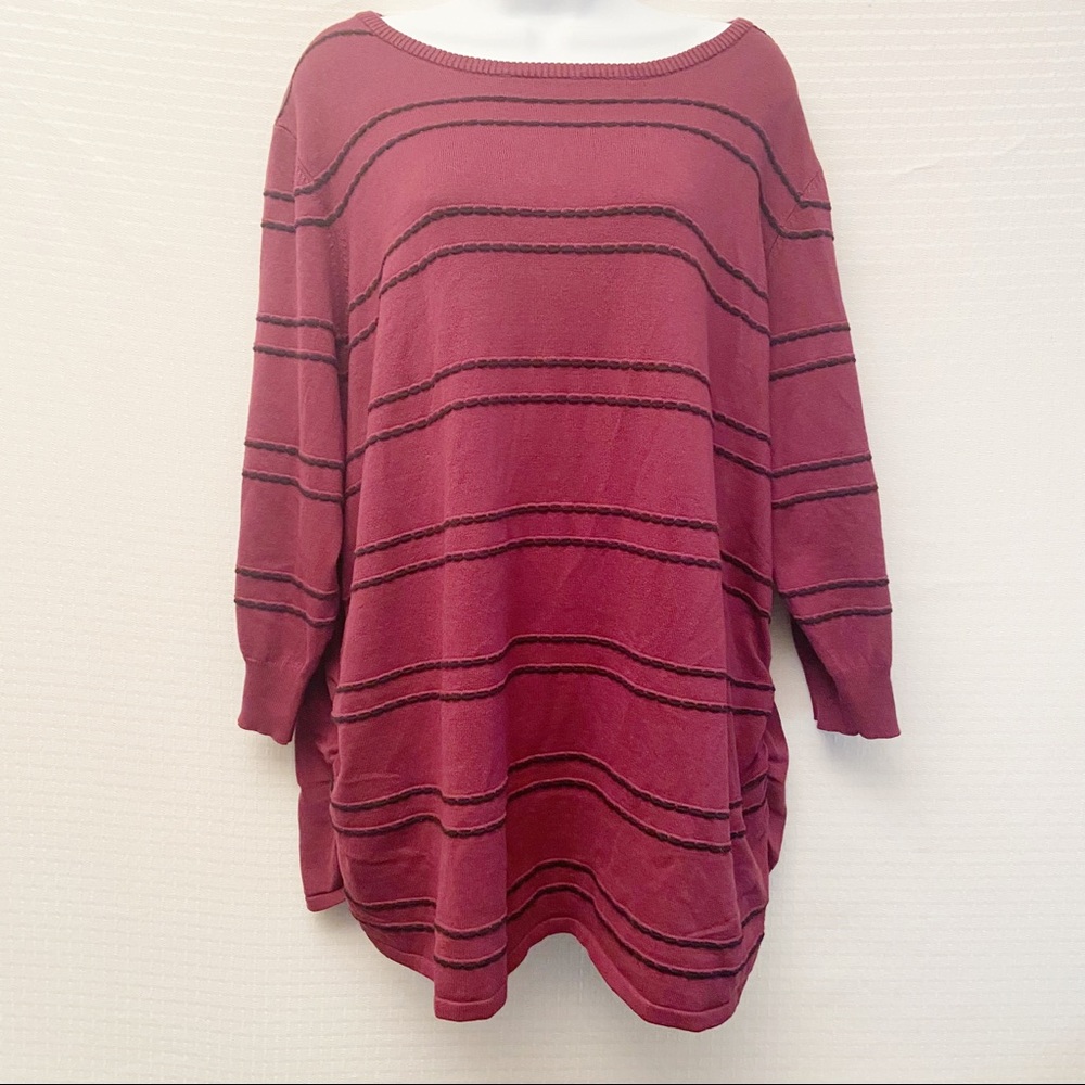 Lane Bryant Plus Size 22/24 Maroon sweater NWT